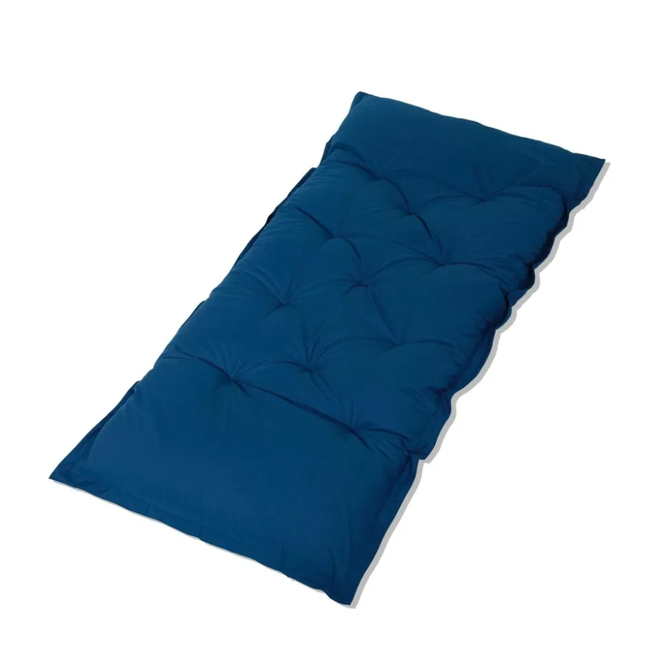 DECO ARTS - Futon xxl - matelas de sol 195x100cm - bleu petrole