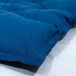 DECO ARTS - Futon xxl - matelas de sol 195x100cm - bleu petrole