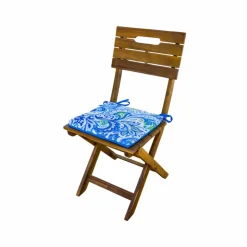 DECO ARTS - Lot de 4 galettes de chaise 35x35x3 cm motif arabesque