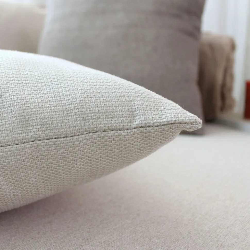 DECOSTARS - Decostars - coussin déhoussable en velours chenillé