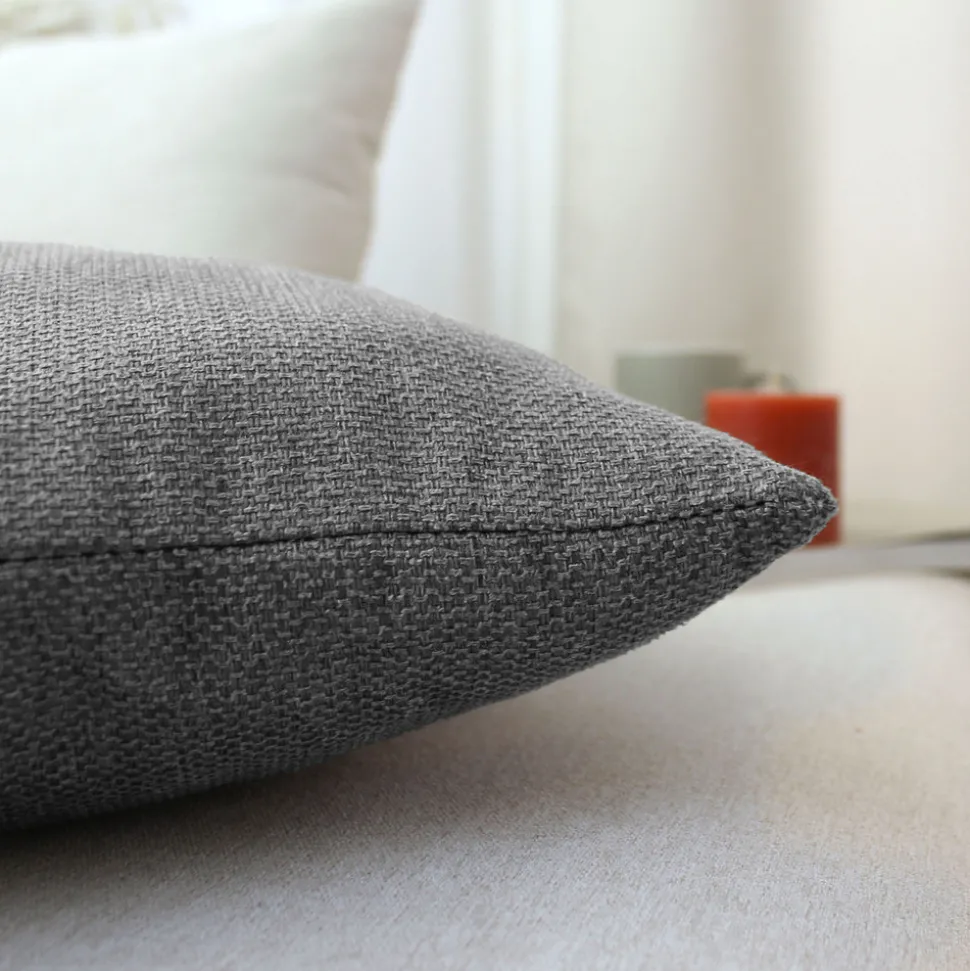 DECOSTARS - Decostars - coussin déhoussable en velours chenillé