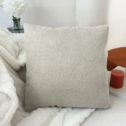 DECOSTARS - Decostars - coussin déhoussable en velours chenillé