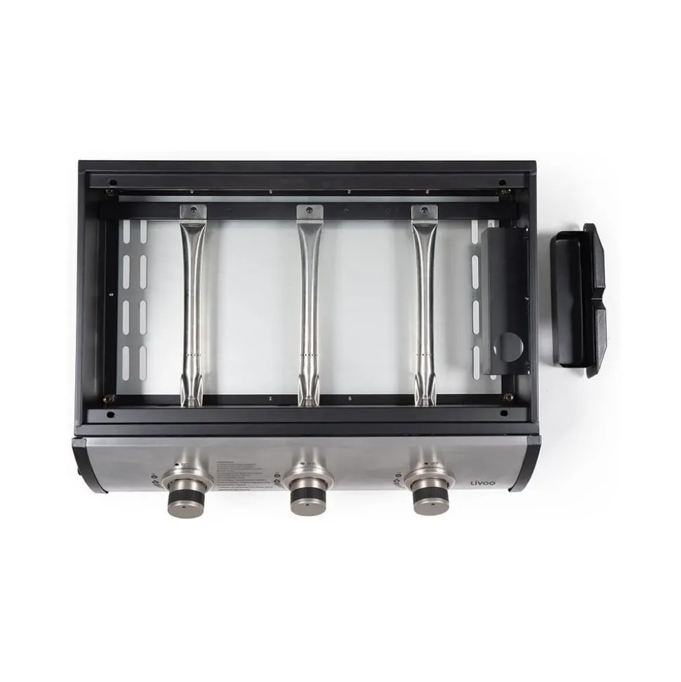 DELTA IMPORT - Livoo plancha gaz 7.5kw plaque acier émaillée 62x36cm - doc277-couv