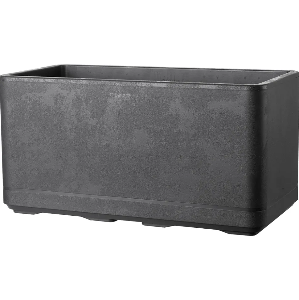 DEROMA - Bac muret Cosmo, à réserve d'eau, coloris anthracite - L.78cm