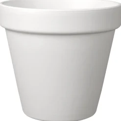 DEROMA - Pot Vaso Bigband en terre cuite émaillée Epoxy Talc - D.23cm