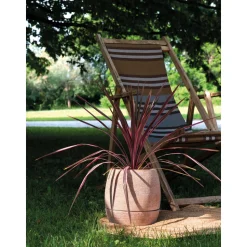 DEROMA - Pot Vaso Com'O pour plantes et fleurs en terre cuite rosée - D.35cm