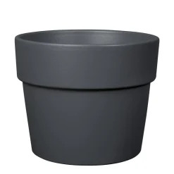DEROMA - Pot Vaso Perfetto Bigband en terre cuite émaillée Epoxy Cendre - Ø24cm