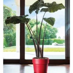 DEROMA - Pot Vaso Perfetto Bigband en terre cuite émaillée Epoxy Piment - Ø24cm