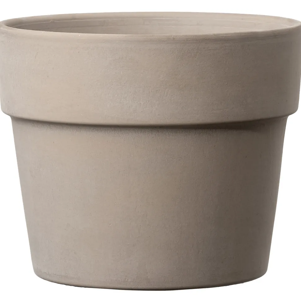 DEROMA - Pot Vaso Perfetto Grafite en terre cuite - H.38,9 x D.50 m