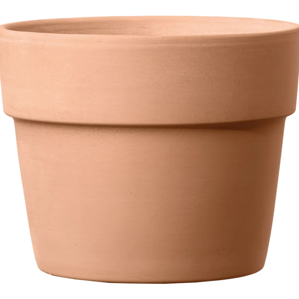 DEROMA - Pot Vaso Perfetto White en terre cuite - H.23,6 x D.29 m