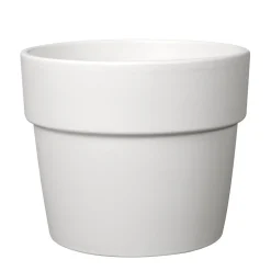 DEROMA - Pot Vaso Perfetto Bigband en terre cuite émaillée Epoxy Talc - D.24cm