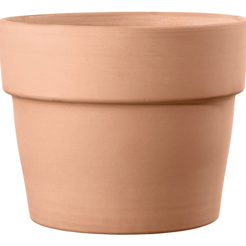 DEROMA - Pot Vaso Perfetto White en terre cuite - H.38,9 x D.50 m