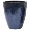 DEROMA - Vase Haut Waterfall en terre cuite émaillée - D.25,5xH.30,5cm