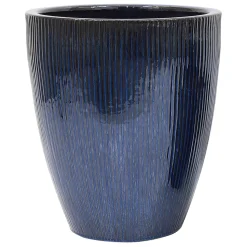 DEROMA - Vase Haut Waterfall en terre cuite émaillée - D.41,5xH.47cm