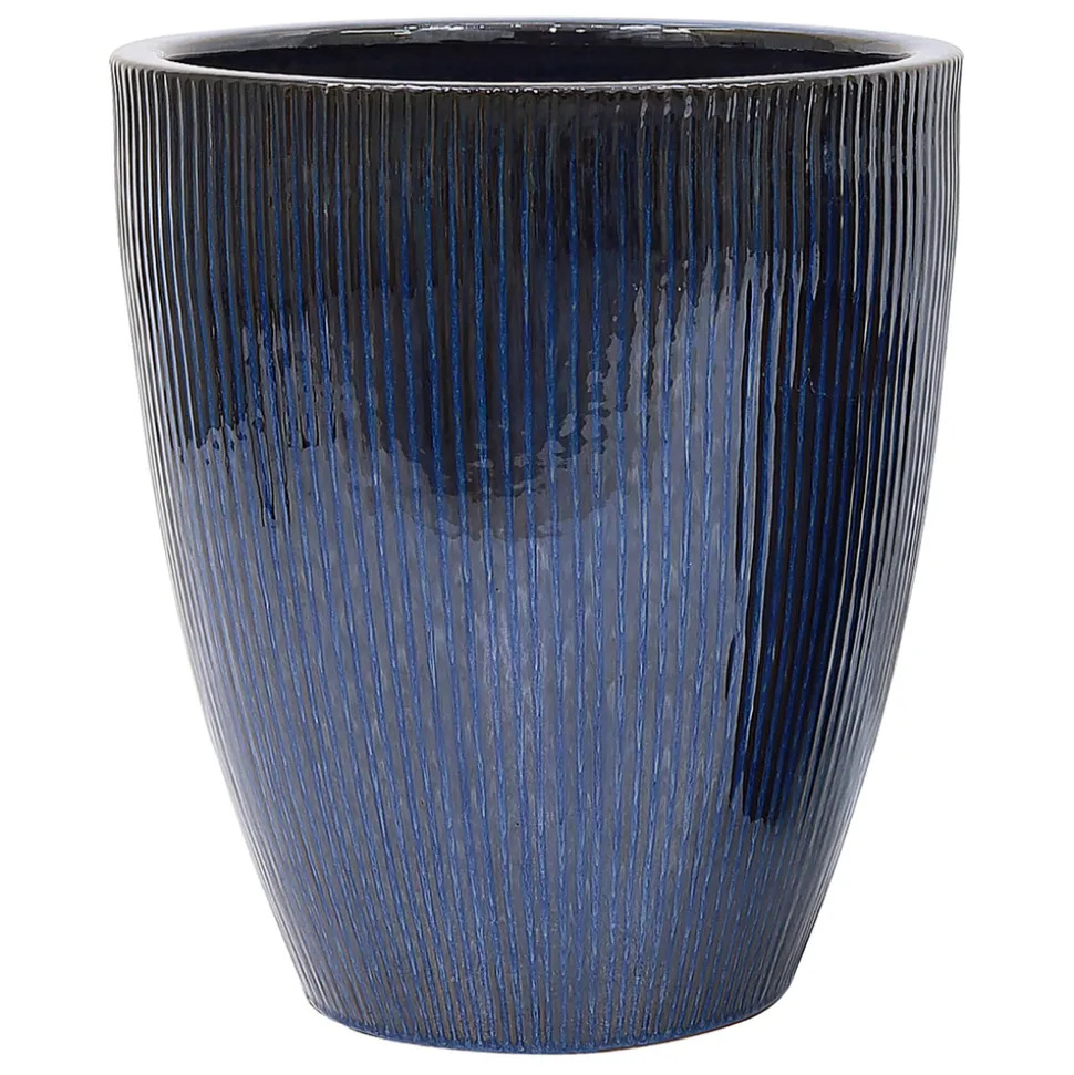 DEROMA - Vase Haut Waterfall en terre cuite émaillée - D.41,5xH.47cm