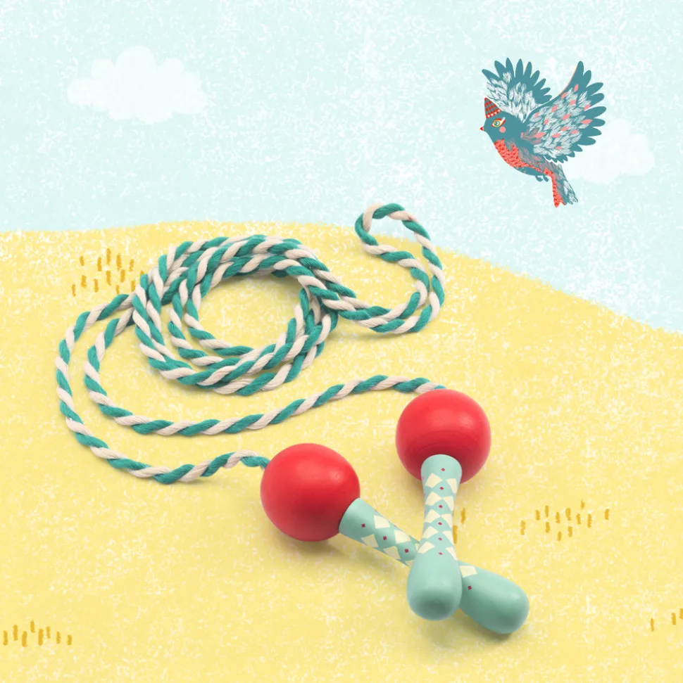 DJECO - Corde à sauter Cordelia, jeu pour enfant - 200cm