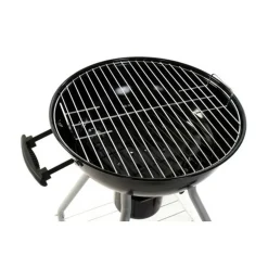 DKD HOME DECOR - Barbecue à charbon avec couvercle et roulettes noir métal plastique rectangulaire 52,4 x 59 x 91,6 cm