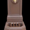 DOMMARTIN - Fontaine citadine style corten (ral mars 2525) avec robinet standard dommartin h. 70cm x l. 35cm