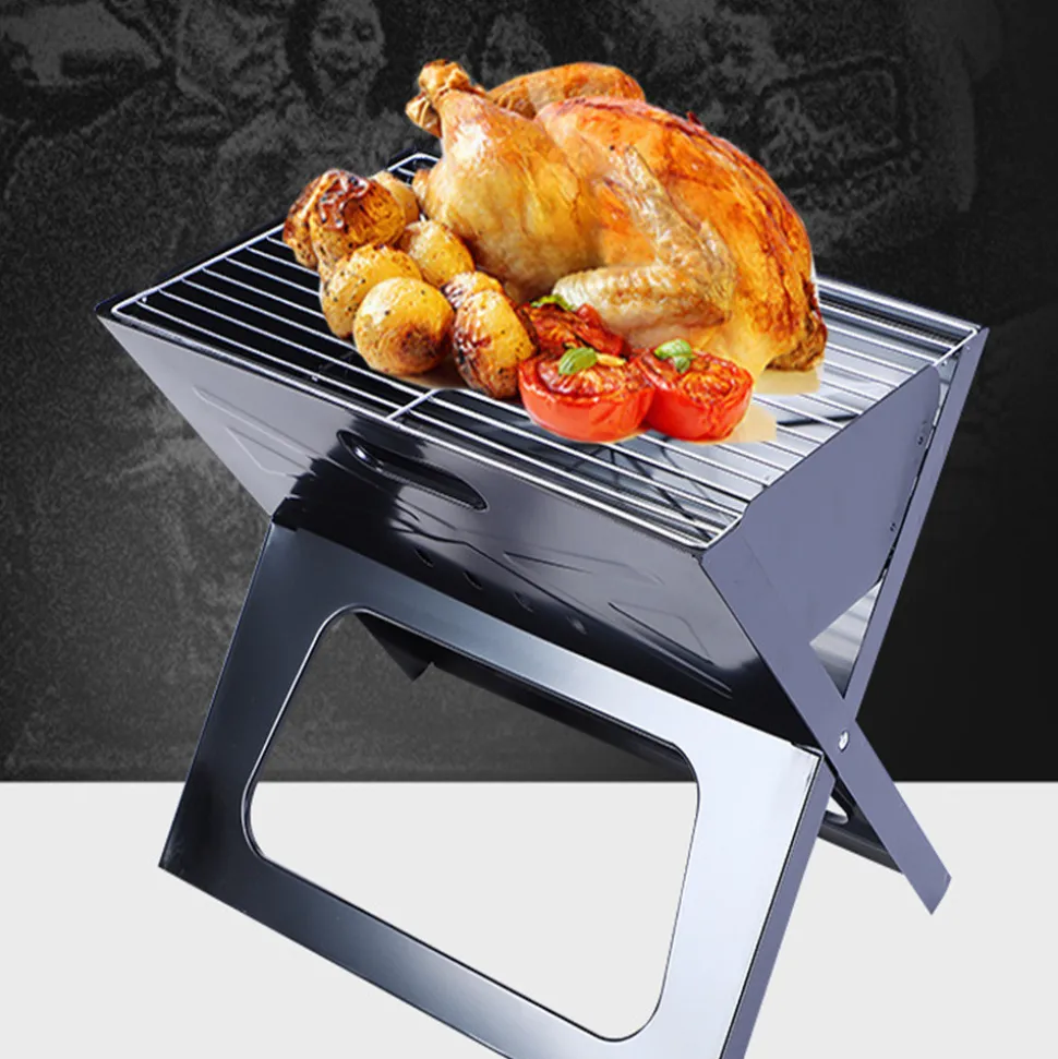 DOWNYPAWS - Barbecue portable pliable pour l'extérieur