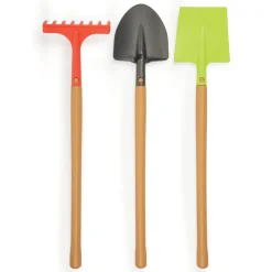 ECOIFFIER - Filet de 3 outils de jardin en plastique, jouets pour enfant - 70cm