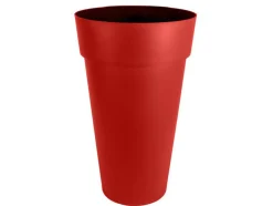 EDA - Pot de fleur rond toscane ø 48 x h.80 cm - rouge rubis
