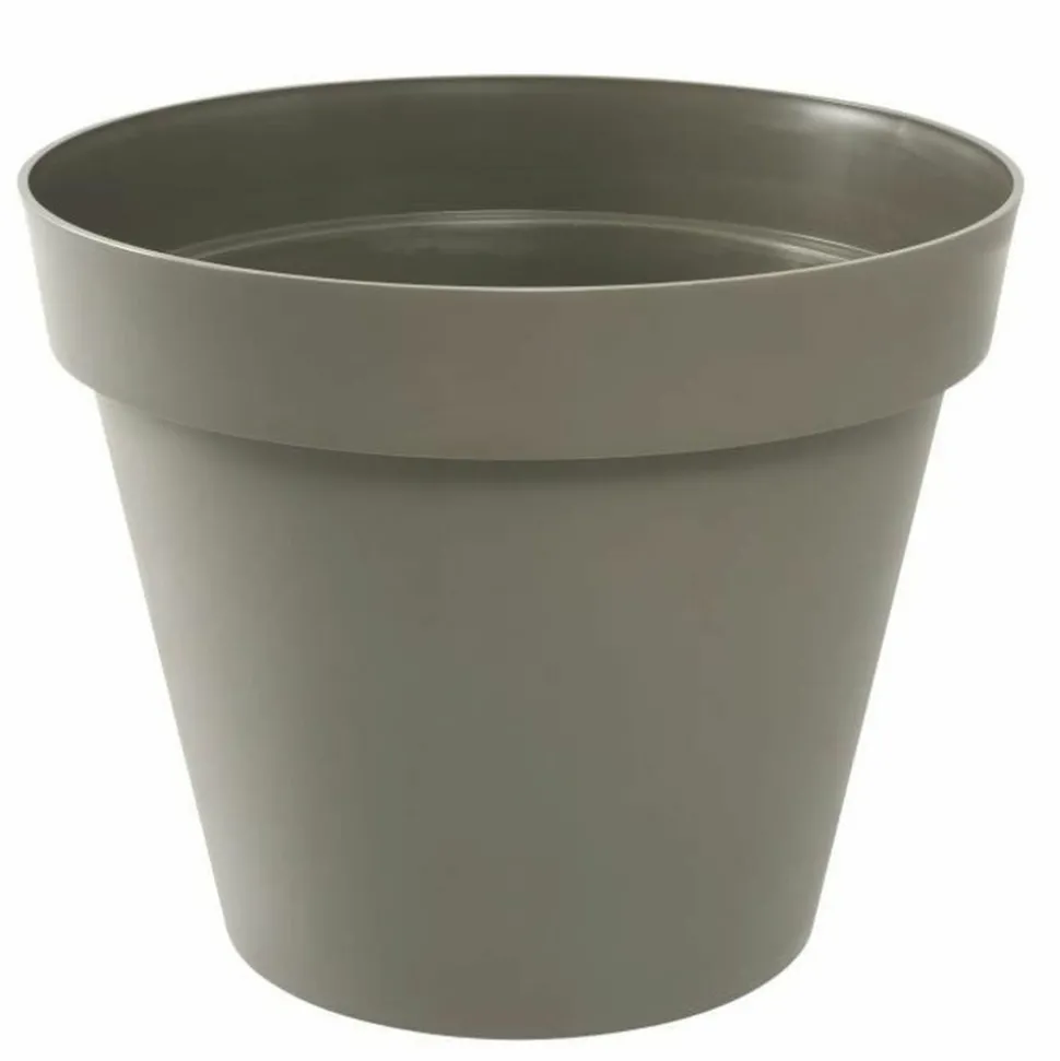 EDA - Pot de fleur rond toscane ø 60 x hauteur 47 cm - 76 l - taupe
