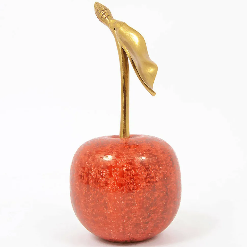 EDELWEISS - Cerise gabriela rouge aluminium 14x14x25cm