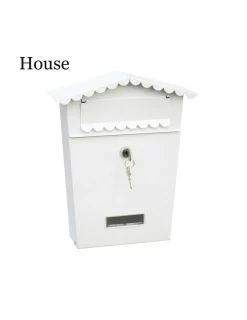EDM - Boîte à lettres en acier modèle maison blanche