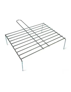 EDM - Grille avec pieds pour barbecue, zinc, 40 x 27 cm