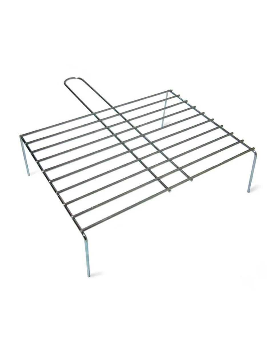 EDM - Grille avec pieds pour barbecue, zinc, 40 x 27 cm