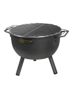 EL ZORRO - Barbecue de table ronde avec gril en acier zing blanc ø30x28cm imex el zorro. - imex el zorro