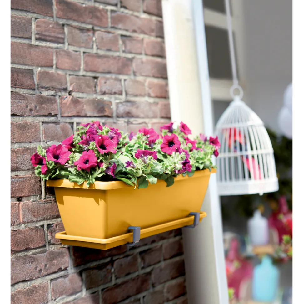 ELHO - Jardinière Barcelona 40 jaune miel - 40x19x16cm