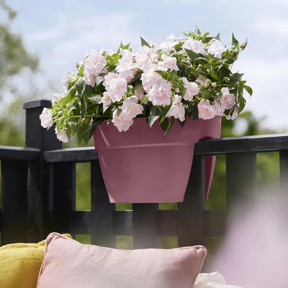 ELHO - Jardinière Vibia Campana Flower 40 cm rose - H.22 x L.39 cm