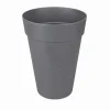 ELHO - Loft urban pot de fleurs rond haut 42 - noir ø 42 x 56 cm