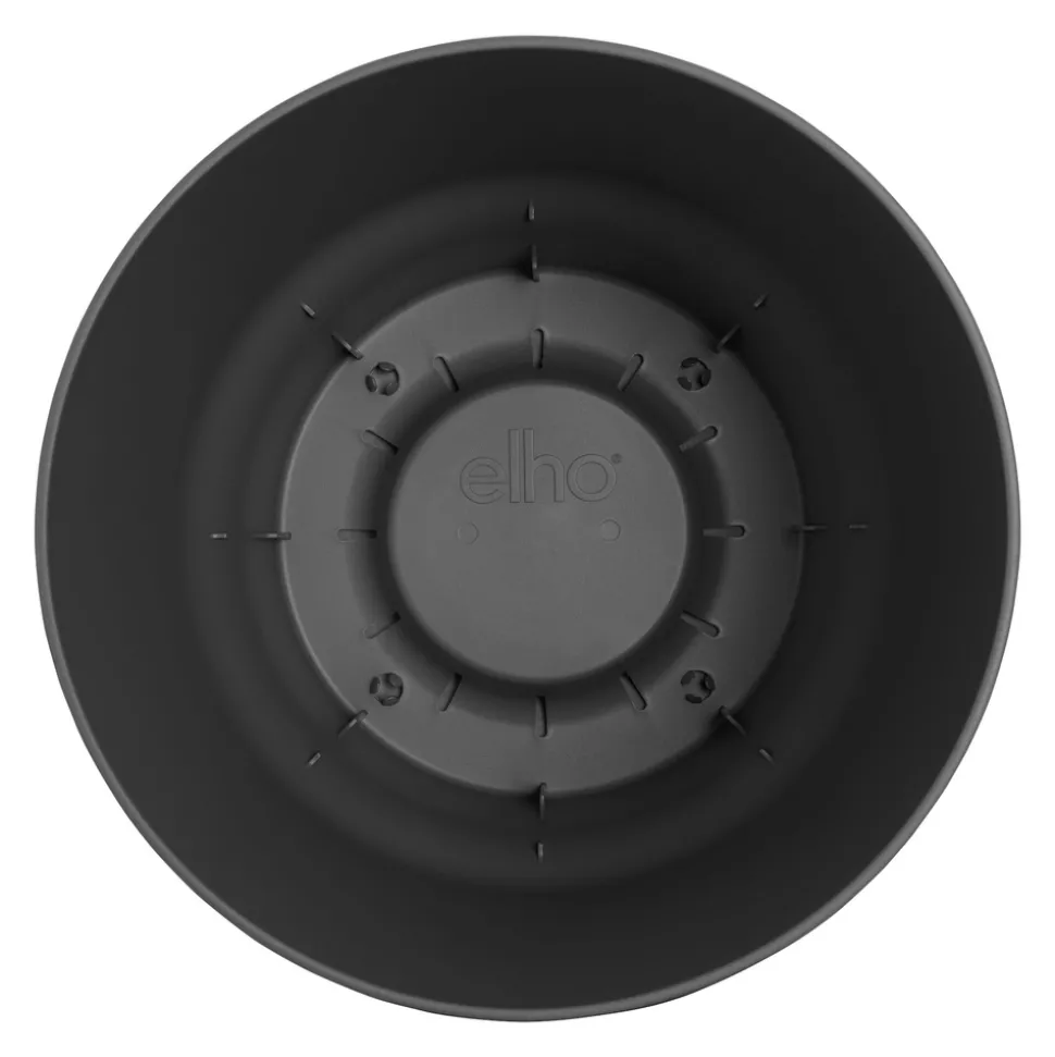 ELHO - Pot de fleurs Greenville Rond 16 - Living Noir - Ø16xH.15,3cm