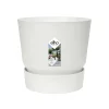 ELHO - Pot de Fleurs Greenville Rond 14 Blanc - Ø14xH.13,4cm