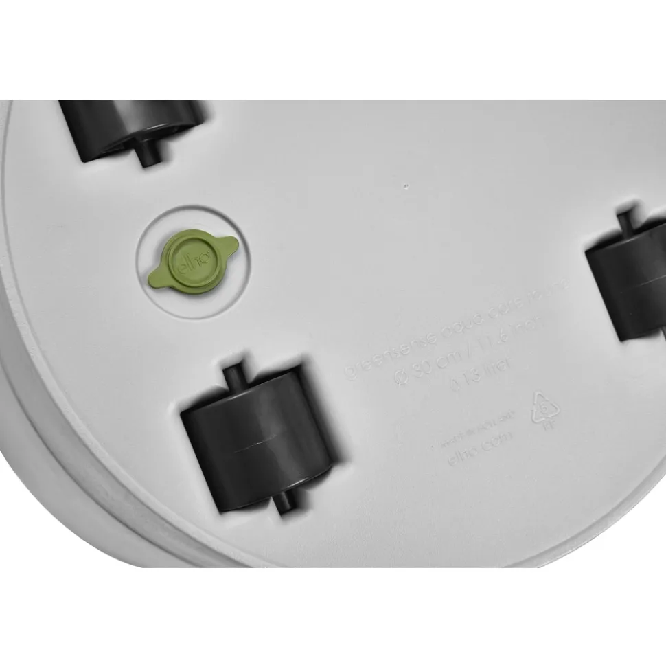 ELHO - Pot Greensense Aqua Care ciment Rond, avec Réservoir d'eau - D.43cm