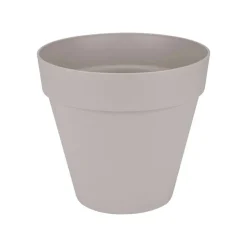 ELHO - Pot Loft Urban rond en plastique gris chaud - D.20 cm