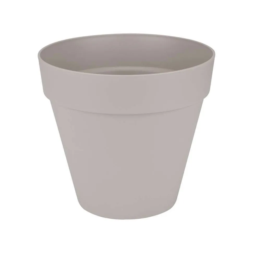 ELHO - Pot Loft Urban rond en plastique gris chaud - D.20 cm