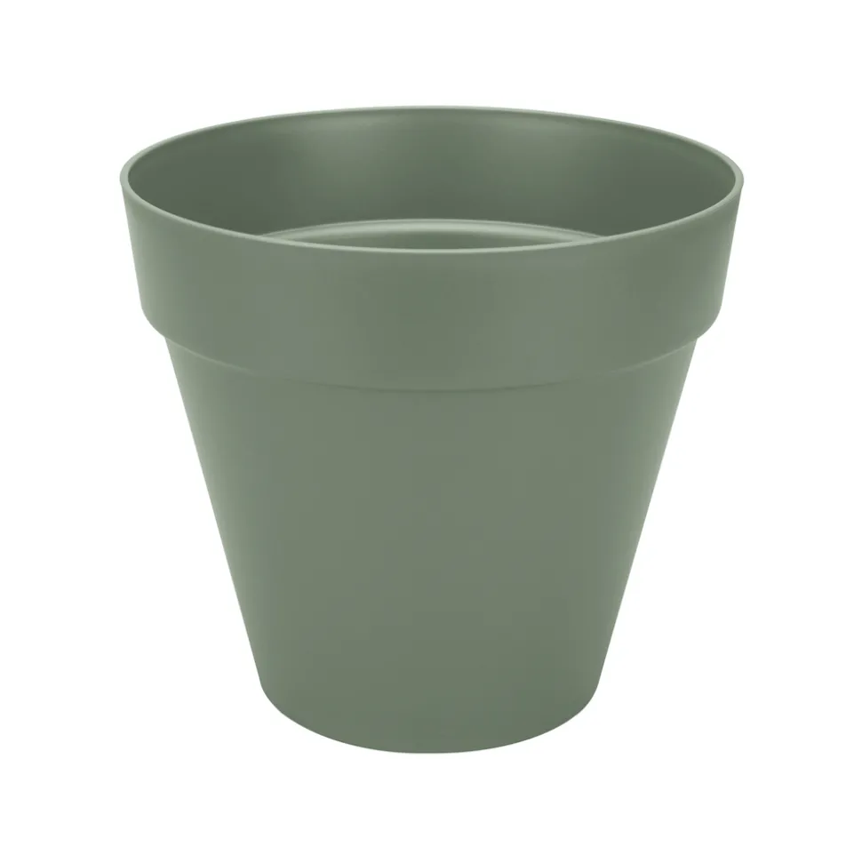 ELHO - Pot Loft Urban rond roues vert pistache - D.40cm