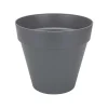 ELHO - Pot Loft Urban rond en plastique anthracite - D.20 cm