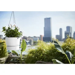 ELHO - Pot suspension Greenville rond en plastique blanc - D.23,9 cm