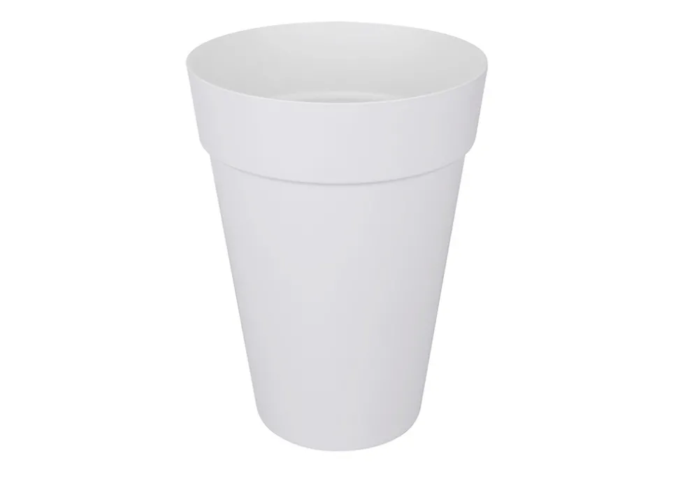 ELHO GIVE ROOM TO NATURE - Pot de fleur plastique rond loft urban blanc ø 34 x 45,6 cm 23 l