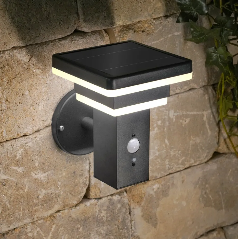 ESOTEC - Esotec lampe solaire pour l'extérieur lucca pir 3 modes de fonctionnement ip44 résistant aux intempéries 102761