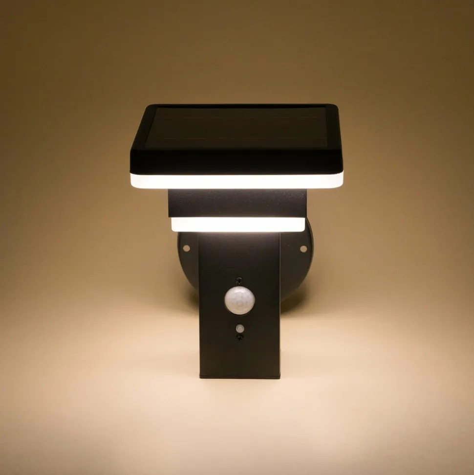 ESOTEC - Esotec lampe solaire pour l'extérieur lucca pir 3 modes de fonctionnement ip44 résistant aux intempéries 102761