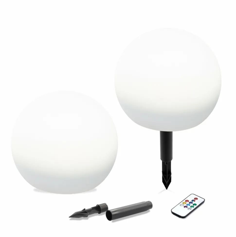 ESOTEC - Esotec set de boules solaires d'ambiance avec télécommande ⌀20cm résistant aux intempéries 102911