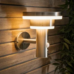 ESOTEC - Esotec solar applique murale modena avec capteur pir metal ip44 résistant aux intempéries 102753
