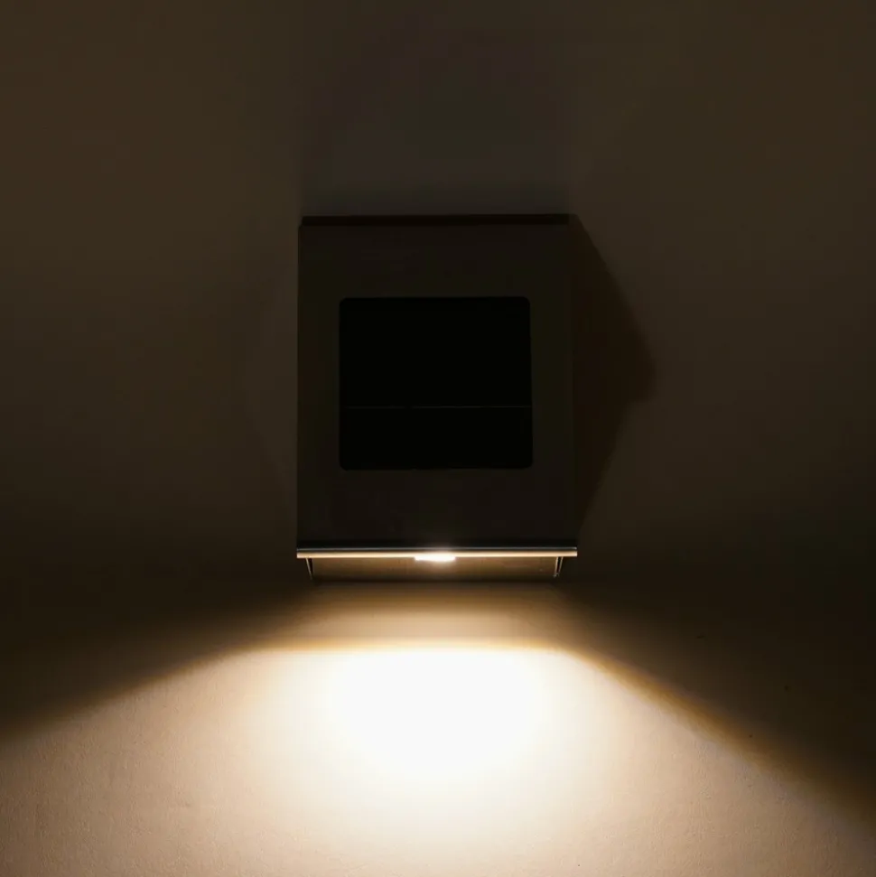 ESOTEC - Esotec solar applique murale shine pour l'extérieur acier inoxydable metal résistant aux intempéries 102116