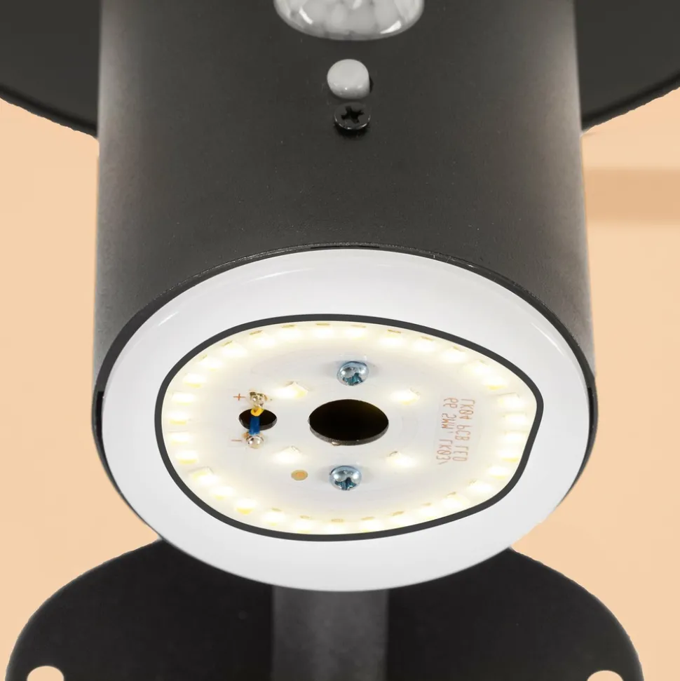 ESOTEC - Esotec solar applique murale pour l'extérieur bologna pir batterie metal 3 modes d'éclairage 102750
