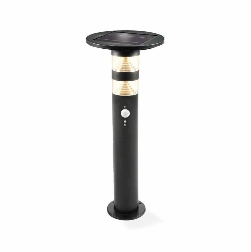 ESOTEC - Esotec solar extérieur pir lampe sur pied casoli 55 cm noir ip44 résistant aux intempéries 102747
